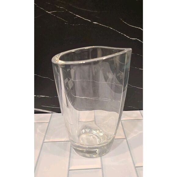 Vintage Orrefors Crystal Tear Drop 7⅛"x 4⅜" Vase w/ Original Sticker Etched EUC - Picture 2 of 8